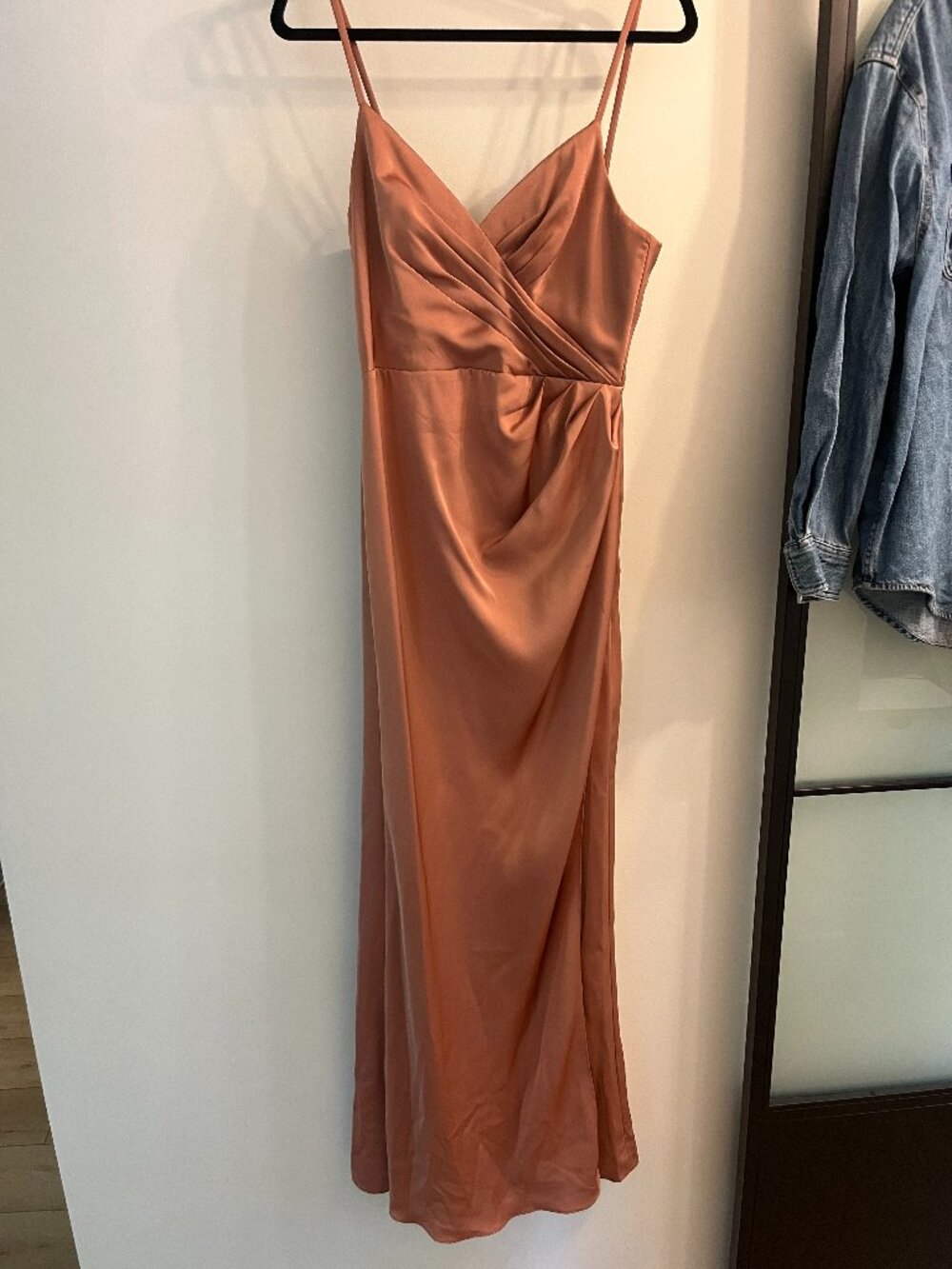 Azazie Maci - Stretch Satin: Bronzer: Size A6
